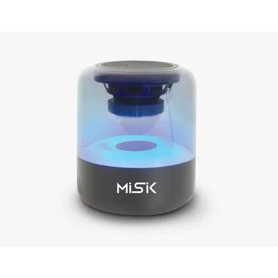 Bocina Portátil TWS Misik Luz Led y Reproductor de USB MS237