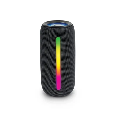 Bocina Portátil TWS Misik Luz Led y Reproductor de USB Negro MS264