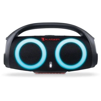 Bocina Bluetooth Portátil Kaiser 2x3 Pulgadas 16 W Negro KSW-2018BK