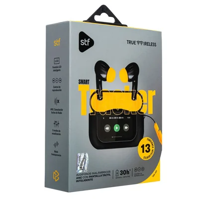 Audífonos Inalámbricos ANC STF Smart Tracker con Pantalla Táctil Inteligente