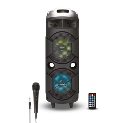 Bafle Portátil Cuadrafónico Steelpro Bazzoka 8 Pulgadas Bluetooth