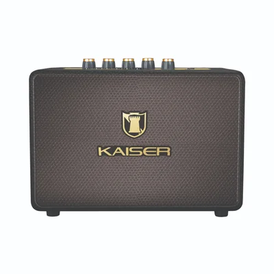 Bafle Recargable Kaiser 2x3.5 Pulgadas Case de Madera KAG-2002