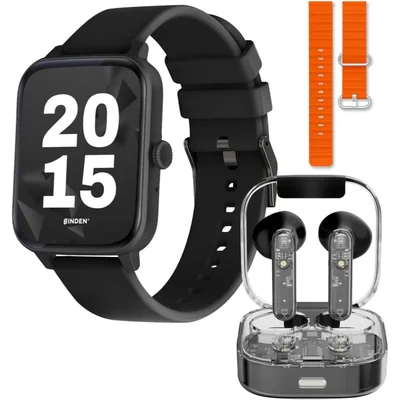 Smartwatch y Audífonos Binden Kulest Kit Negro