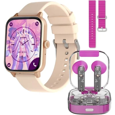 Smartwatch y Audífonos Binden Kulest Kit Rosa
