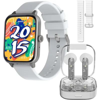 Smartwatch y Audífonos Binden Kulest Kit Blanco