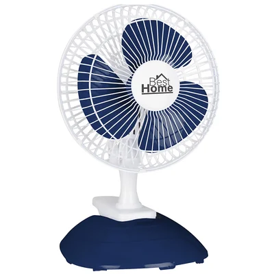 Ventilador de Mesa Best Home con Clip y Base 6 Pulgadas Azul