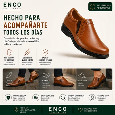 Zapato Mujer Piel Borrego Pie Diabético Cómodo Mocasín Casual con Resorte 4