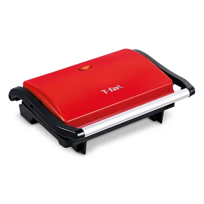 Parrilla Panini Compacta T-Fal Rojo