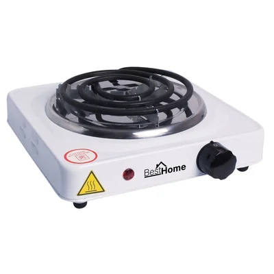 Parrilla Eléctrica Best Home 1 Quemador Blanco TH-03
