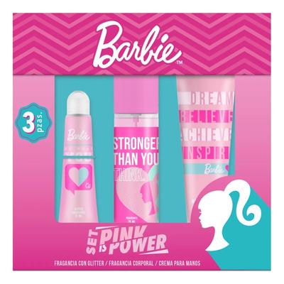 Set Bio Scents Barbie Pink Is Power 3 Piezas