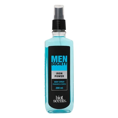 Fragancia Corporal Bioscents Men Society Iron Power 200 ml