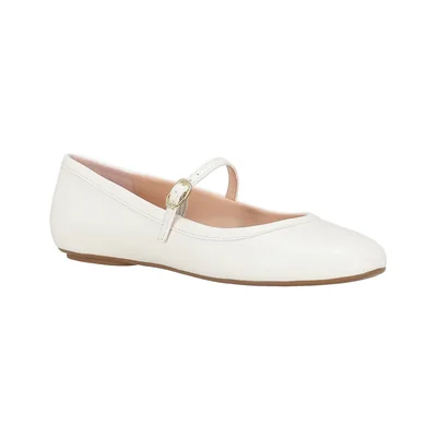 Balerina Westies Beige Ajuste Hebilla para Mujer