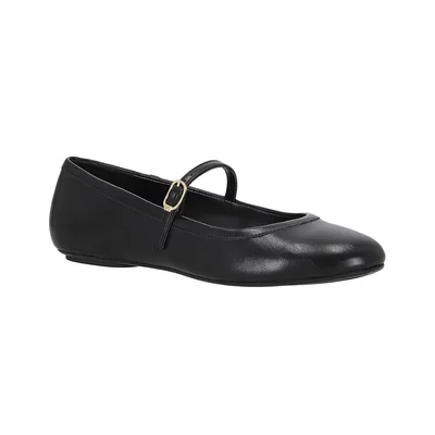 Balerina Westies Negro Ajuste Hebilla para Mujer