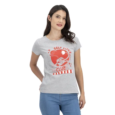 Playera Mujer Estampado Self Love Club Mxstaza