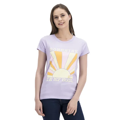 Playera Mujer Estampado Sunshine In My Soul Mxstaza