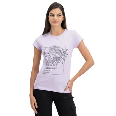Playera Mujer Estampado Flores Mxstaza