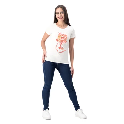 Playera Mxstaza Mujer Estampado Pastel