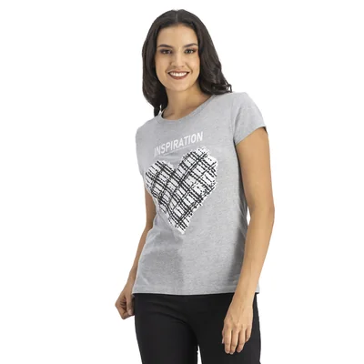Playera Mujer Con Estampado Inspiration Mxstaza