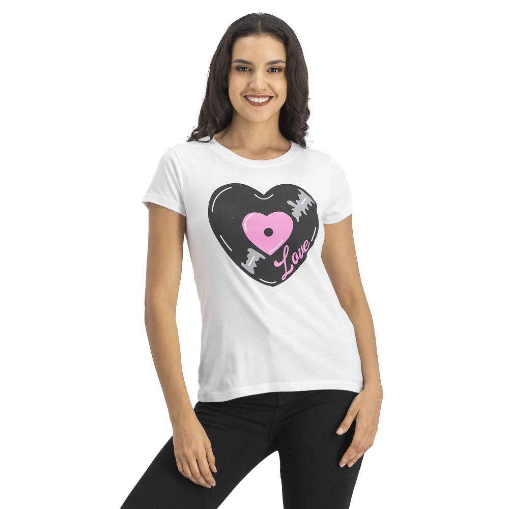 Playera Mujer Con Diseño Love Mxstaza