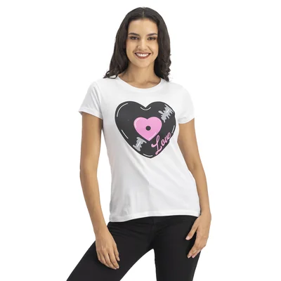 Playera Mujer Con Diseño Love Mxstaza