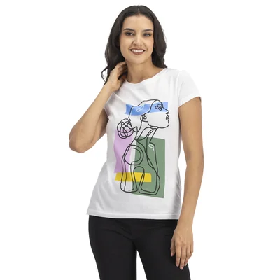 Playera Mujer Diseño Silueta Mxstaza