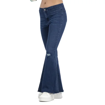 Jeans Mujer Casuales Aberturas En Costados Mxstaza