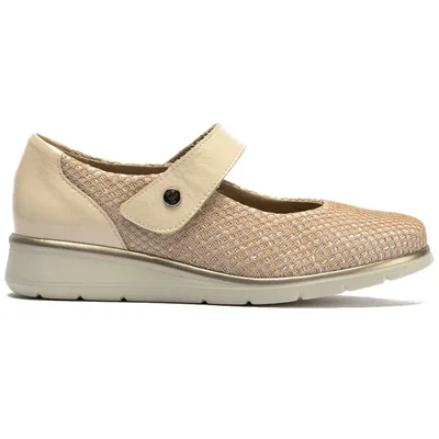 Balerina Sport Pitillos Crema para Mujer
