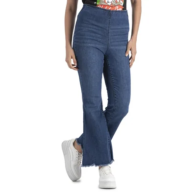 Jeans Mujer Casuales Con Pierna Amplia Mxstaza