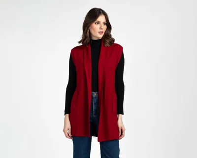 Chaleco Vino Sahara para Mujer
