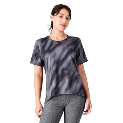 Playera Deportiva Nitro Sport Mujer Diseño Jaspeado Negro