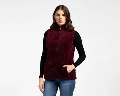 Chaleco de Cuello Alto Lady Sun para Mujer