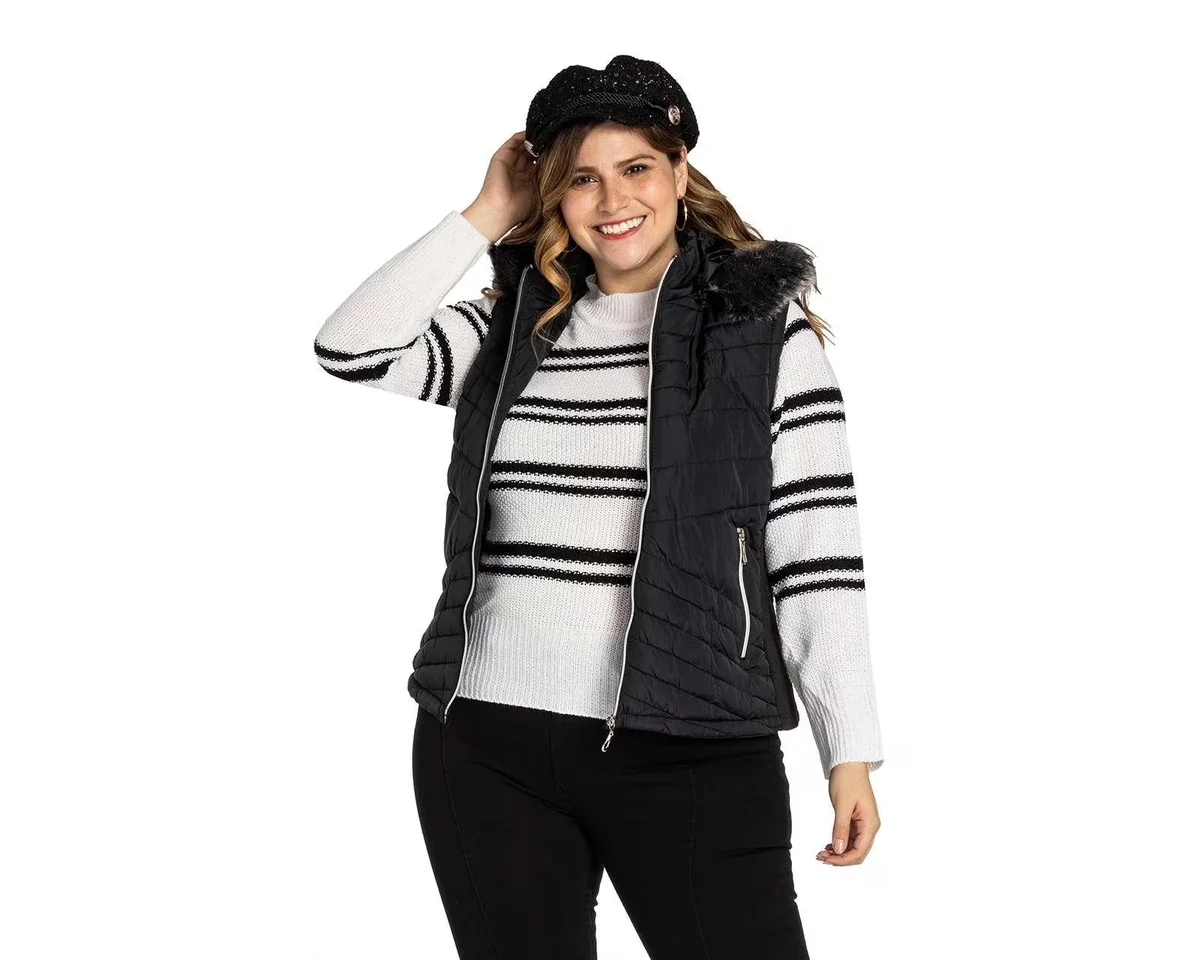 Chaleco con Capucha Thinner para Mujer