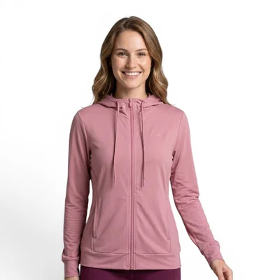Sudadera Nitro Sport Mujer Diseño Liso Con Capucha