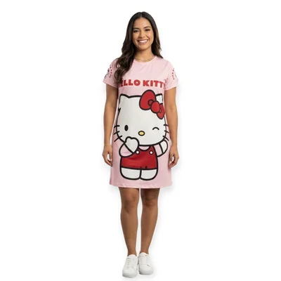 Vestido Voladito Dama Hello Kitty Casual Oversize