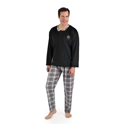 Pijama Playera de Manga Larga y Pantalón Starwest para Hombre