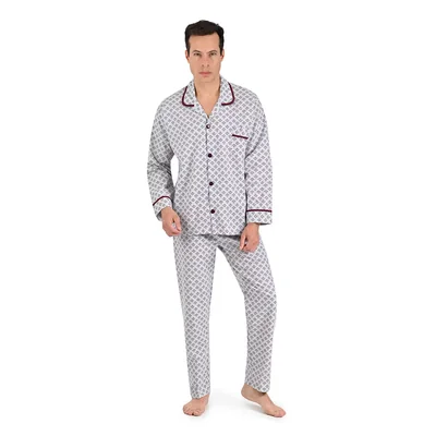 Pijama Abierta de Manga Larga y Pantalón Starwest para Hombre