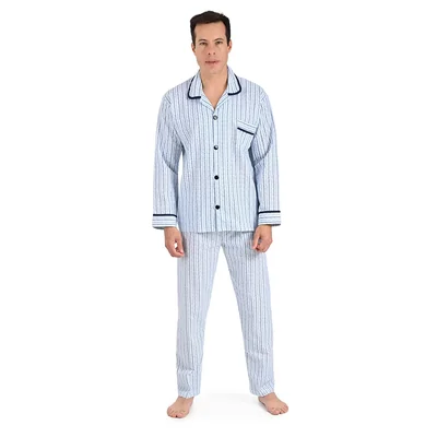 Pijama Abierta de Manga Larga y Pantalón Starwest para Hombre