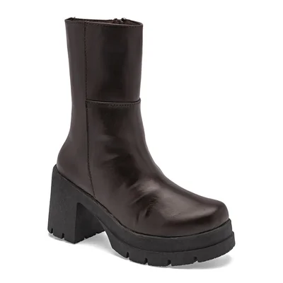 GÖSH BOTIN MUJER TACON 3131O02 CAFE TACON 8 cm TUBO 18 CM