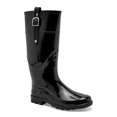 TOP MODA BOTA LLUVIA MUJER 7429A NEGRO