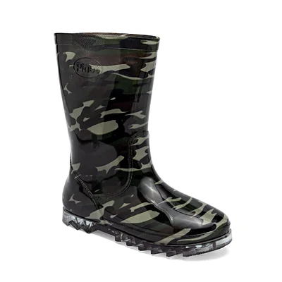 PINET BOTA LLUVIA MUJER MEDIANAMI VERDE NEGRO