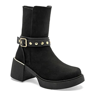 MIRLO BOTA MUJER TACON 15115 NEGRO TACON 6 cm TUBO 18 CM
