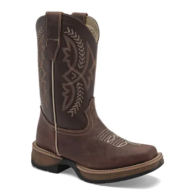 RISEL BOTA MUJER VAQUERA Piel 950 CAFE TUBO 20 CM