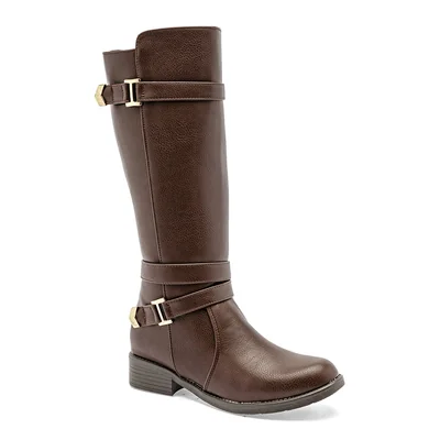 RISEL BOTA MUJER 581 CAFE TUBO 32 CM
