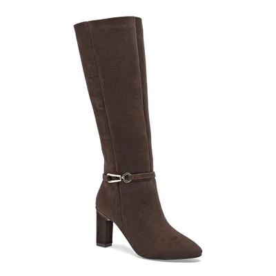 LADY PAULINA BOTA MUJER TACON LP559004P CAFE TACON 8 cm TUBO 37 CM