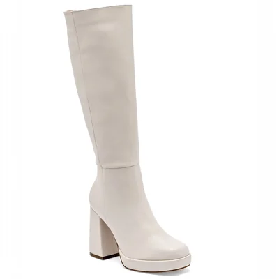 LADY PAULINA BOTA MUJER TACON 25505 LATTE TACON 10 cm