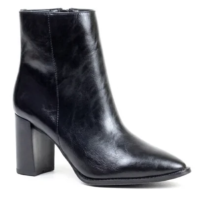 Botines Con Tacon Alto Lady Paulina Para Mujer 550001 Negro