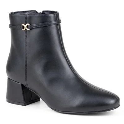 Botin Casual Lady Paulina Con Tacon 260012 Negro