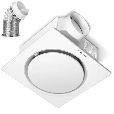 Ventilador De Escape Vivohome Autoflow Con Accesorios Completo - Venta Internacional.