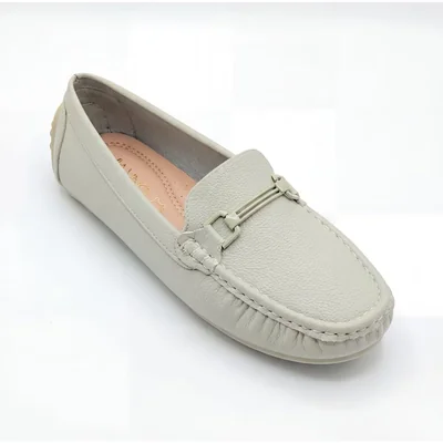 Mocasín Clásico con Herraje Via uno Verde para Mujer