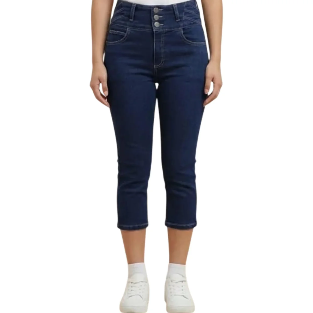 Capri Mezclilla Britos Jeans Mujer Azul 025962